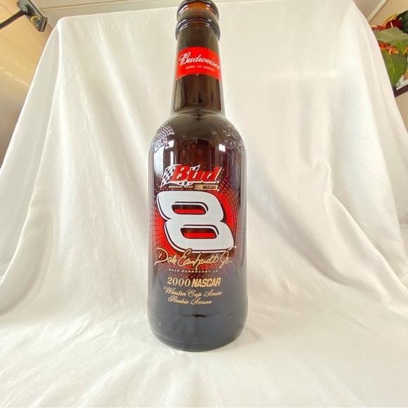 Dale Earnhardt Jr. Budweiser NASCAR Bottle/Bank! - Picture 1 of 13